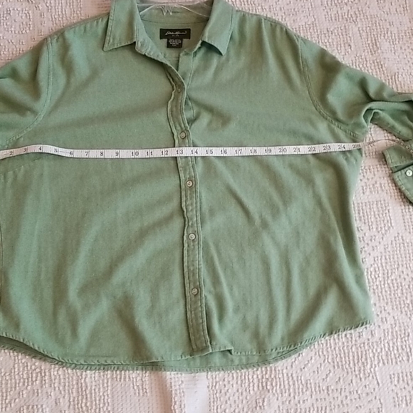 EDDIE BAUER 100% Brushed Cotton Flannel Type Shirt - Picture 10 of 12